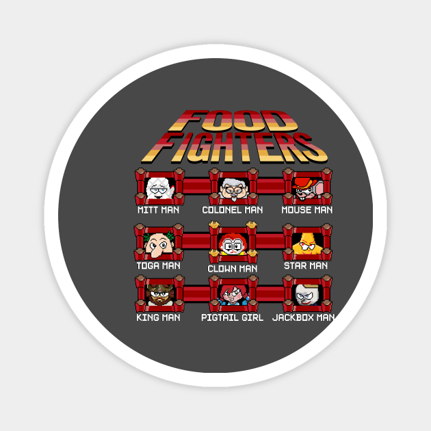 Food Fighters Magnet by TGprophetdesigns